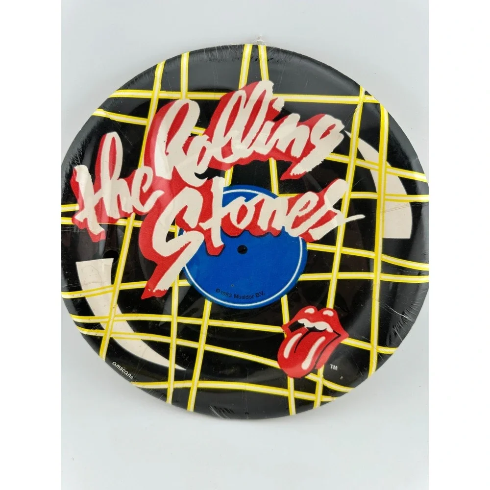 Vintage Rolling Stones Party Set 1983 Plates Napkins Tongue Logo Amscan Rock NOS